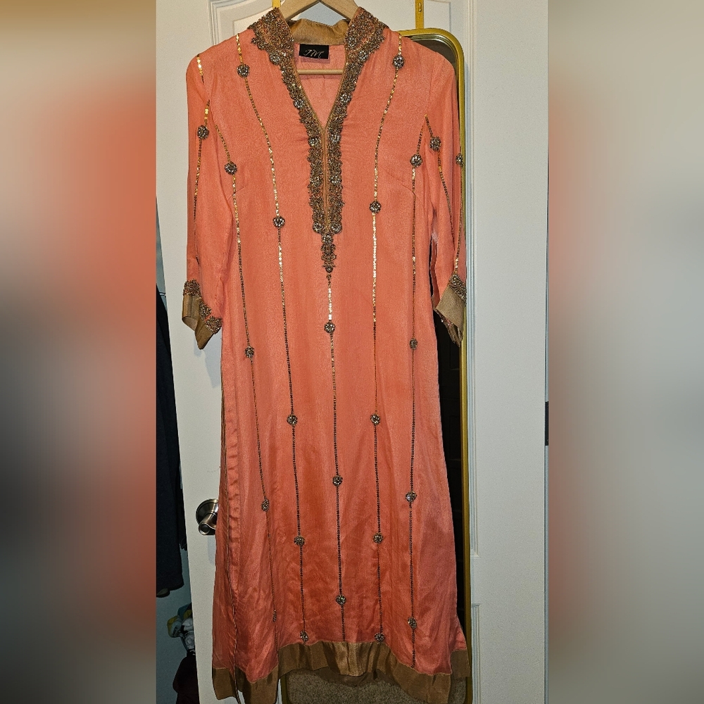 Peach 3 piece suit